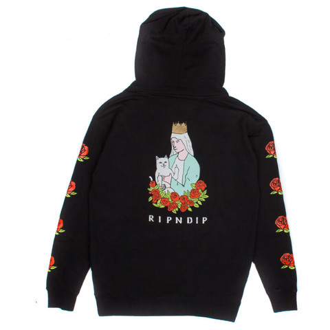 Lord Nermal Roses Pullover Black