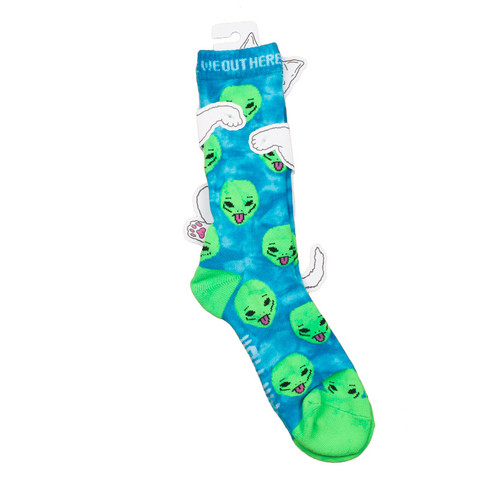 WE OUT HERE SOCKS (GREEN TIE DYE)