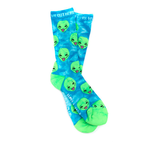 WE OUT HERE SOCKS (GREEN TIE DYE)
